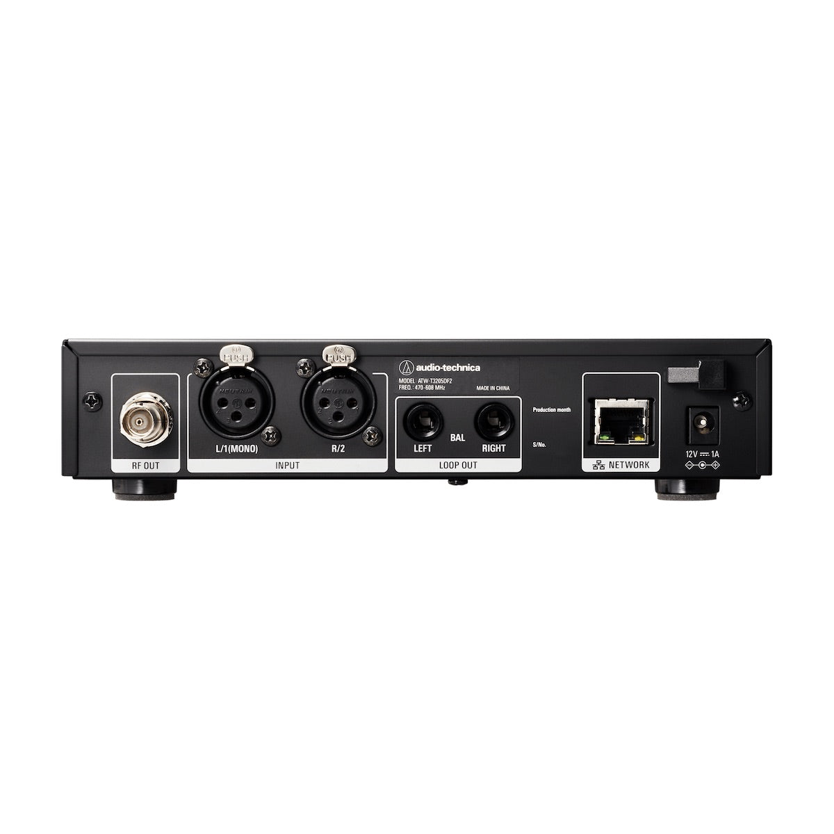 Audio-Technica ATW-T3205 - 3000 Series Wireless In-Ear Monitor System transmitter, rear