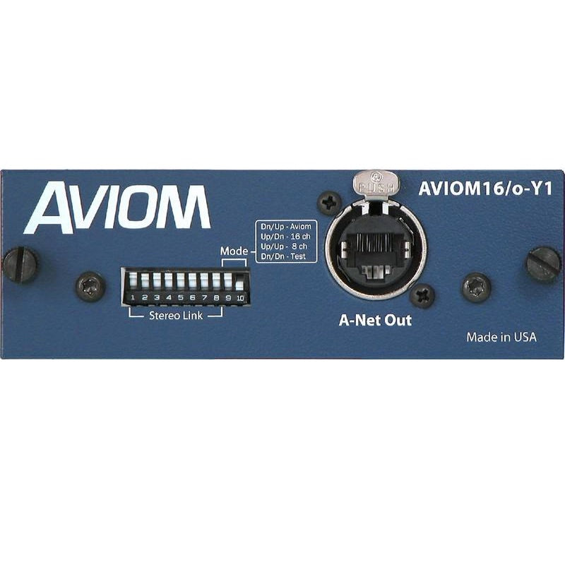 Aviom AVIOM16/o-Y1 - A-Net Card for Yamaha MY Series Consoles front