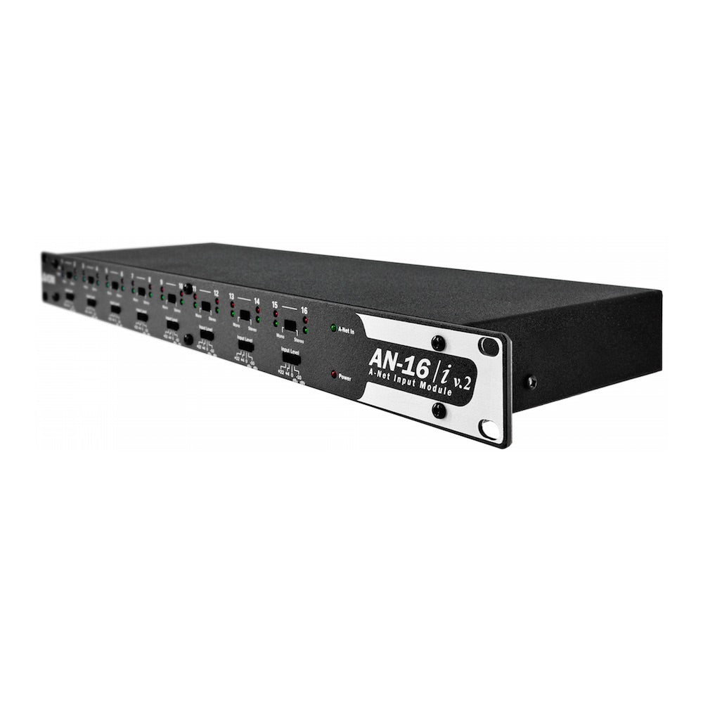 Aviom AN-16/i v.2 - 16-channel A-net Input Module angle view