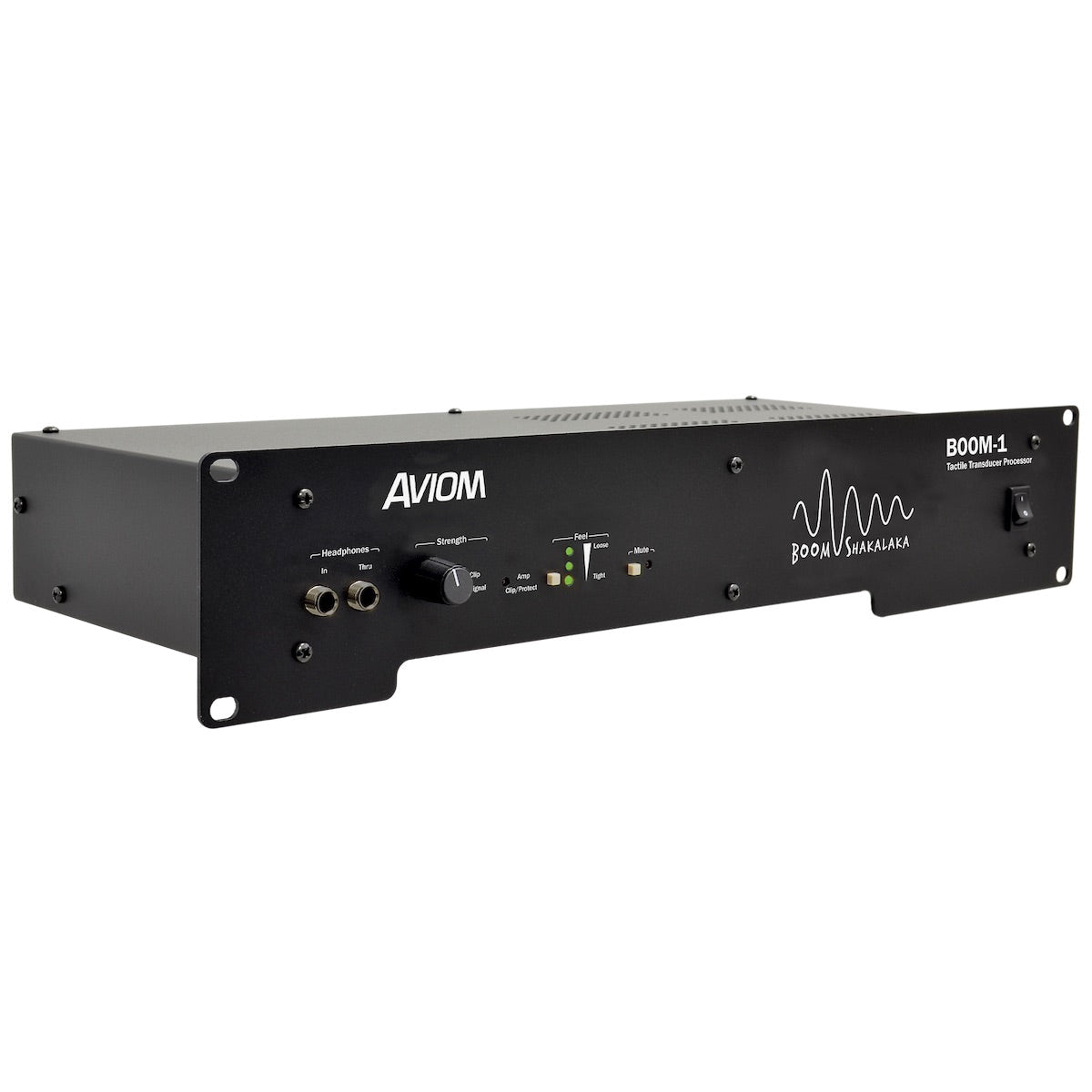 Aviom BOOM-1 - Tactile Transducer Processor angle view