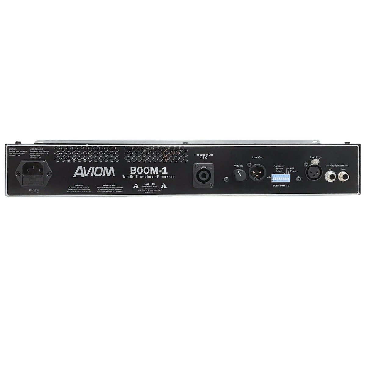 Aviom BOOM-1 - Tactile Transducer Processor rear