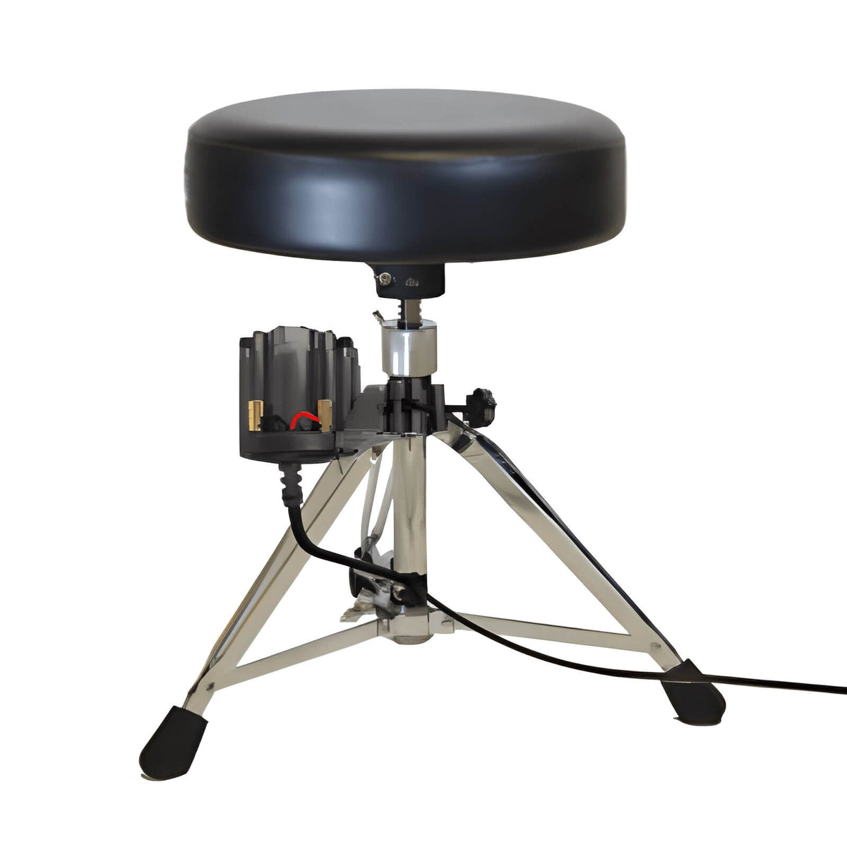 Aviom CTT-1 - Universal Clamp-On Tactile Transducer mounted on a Drum Throne