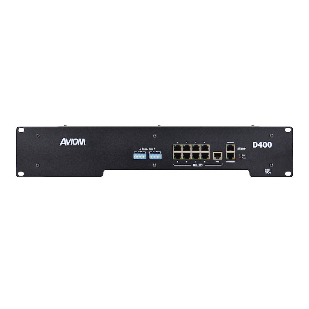 Aviom D400 Dante front
