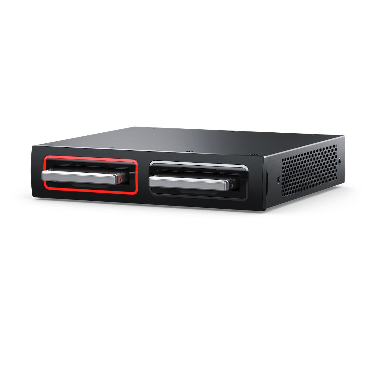 Blackmagic Design Cloud Dock 2 - 2-slot 10GbE Network SSD/HDD Dock, angle