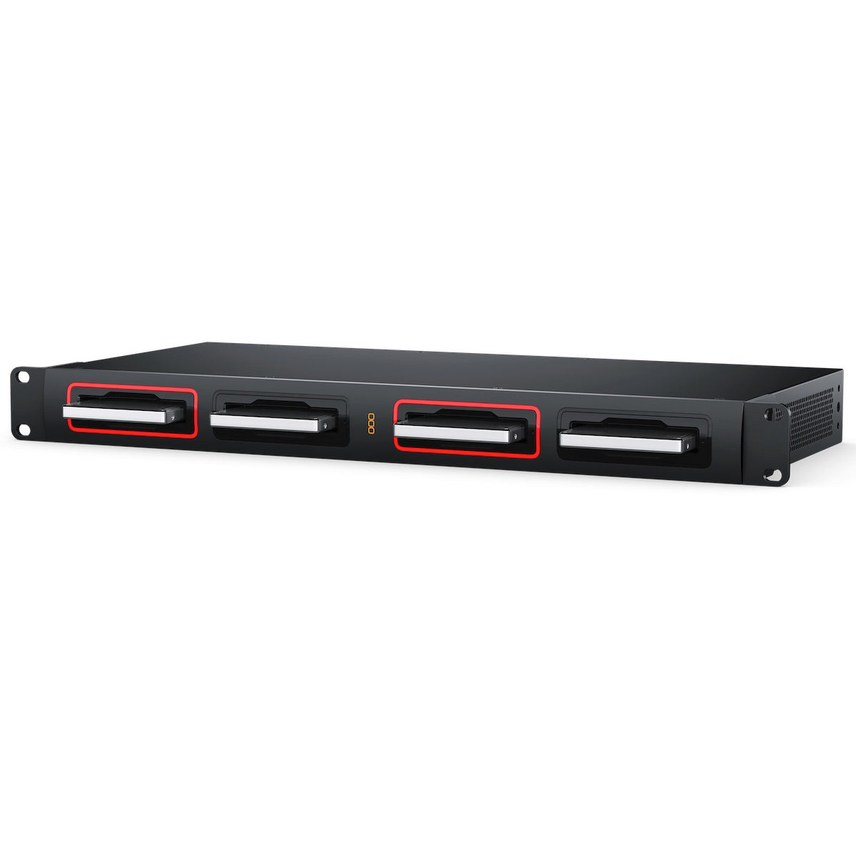 Blackmagic Design Cloud Dock 4 - 4-slot 10GbE Network SSD/HDD Dock, angle