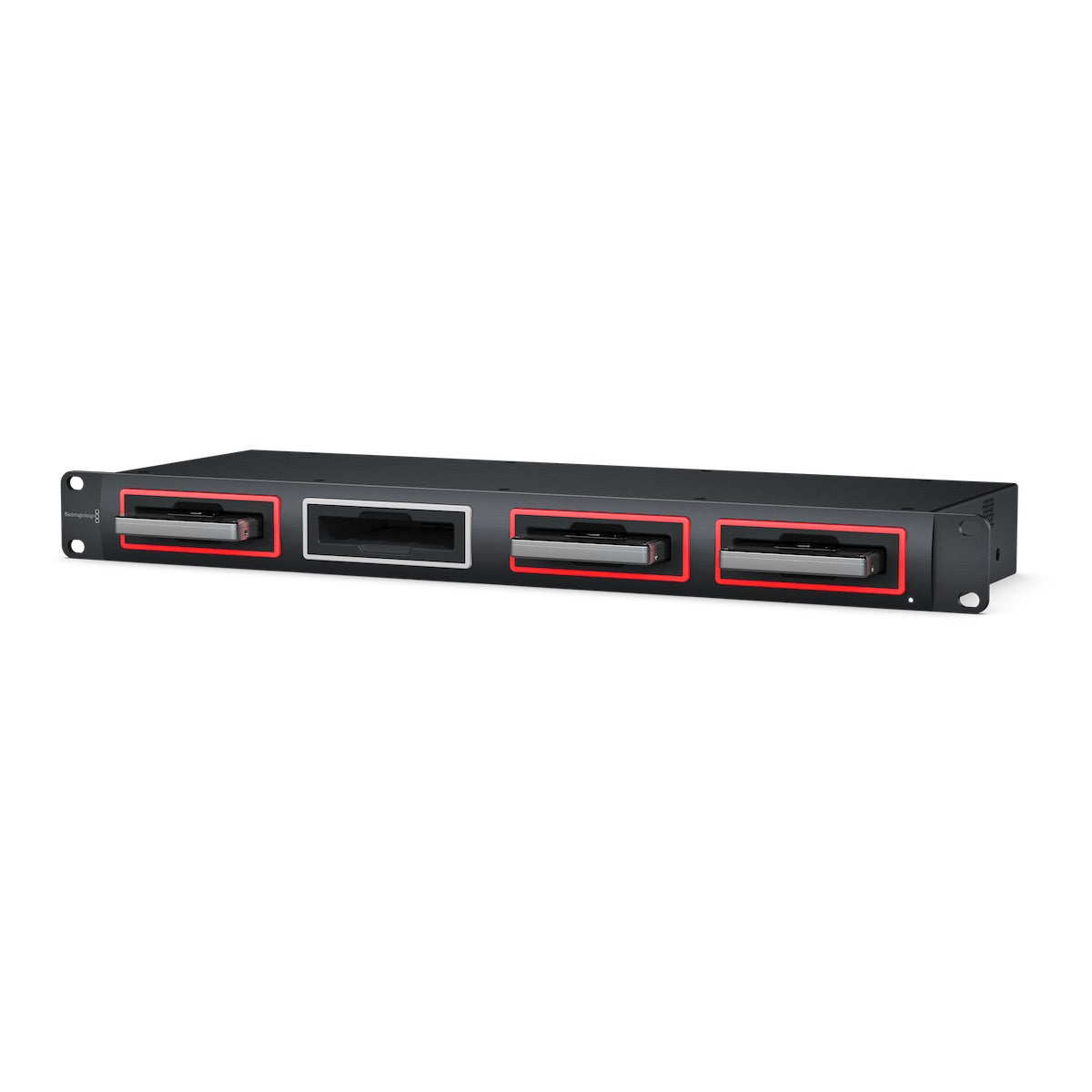 Blackmagic Design MultiDock 10G - 4 slot USB-C SSD dock, angle
