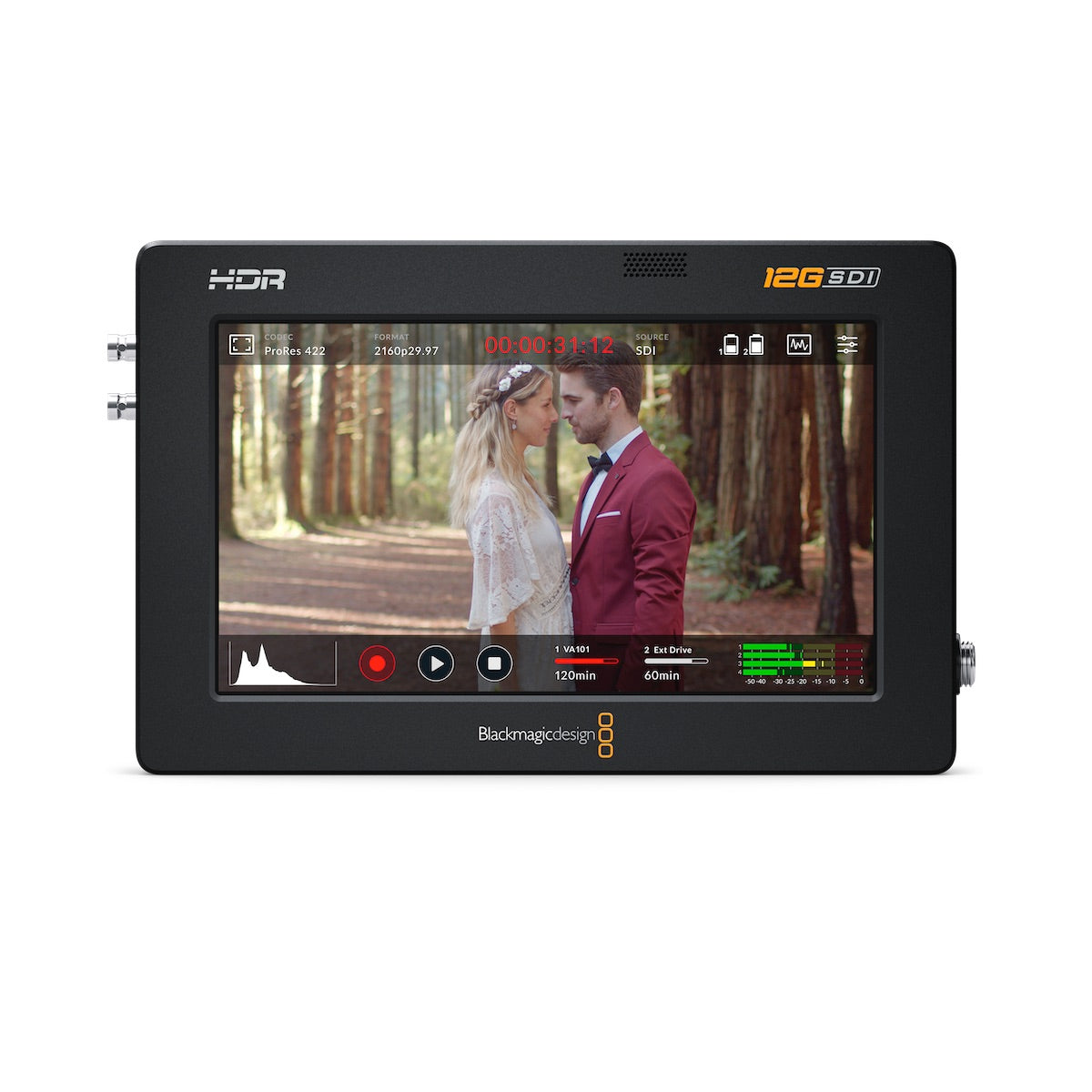 Blackmagic Video Assist 5” 12G HDR, front