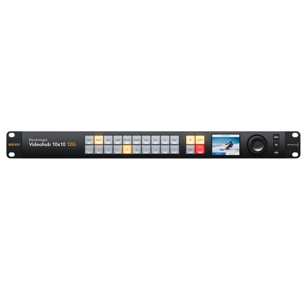 Blackmagic Design Videohub 10x10 12G - 12G-SDI Video Router, front video