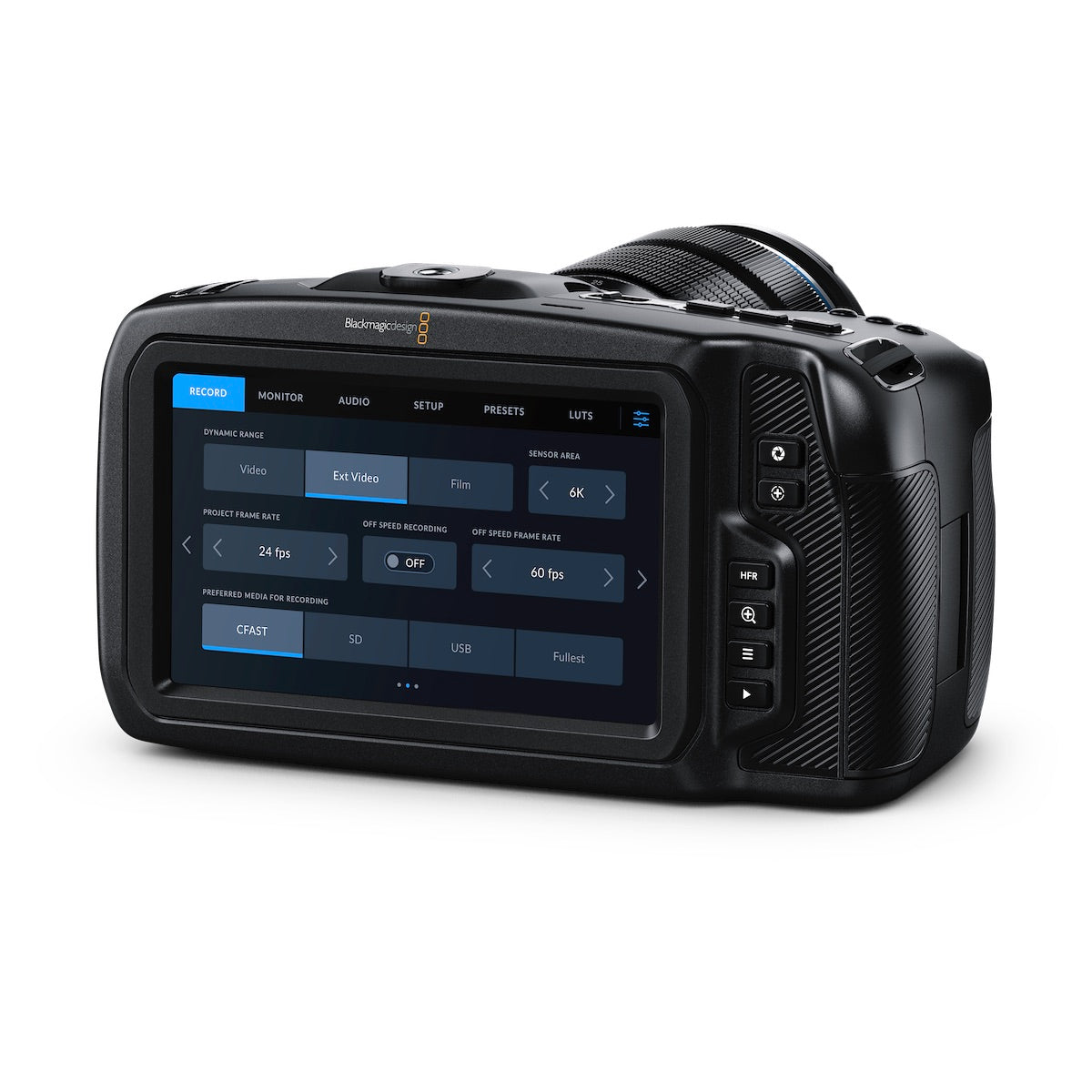 Blackmagic Design Pocket Cinema Camera 4K, menus