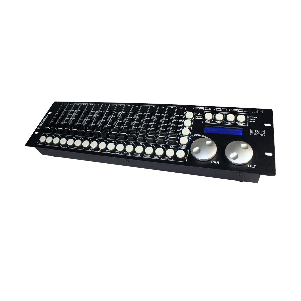 Blizzard Lighting ProKontrol MH - DMX Moving Head Lighting Controller, angle