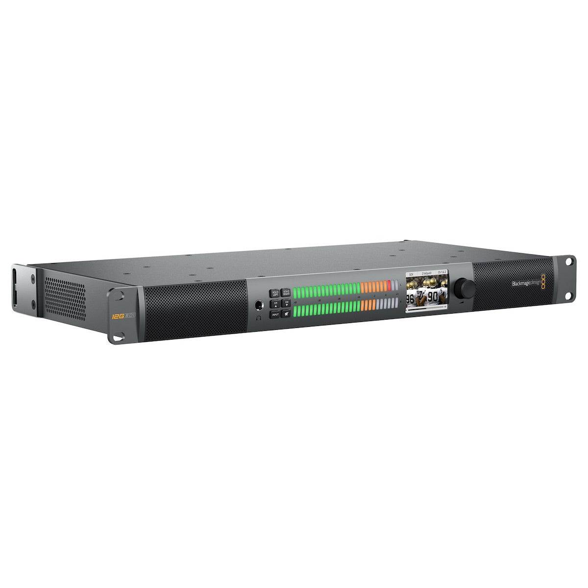 Blackmagic Audio Monitor 12G - Rack Mount Monitoring, angle