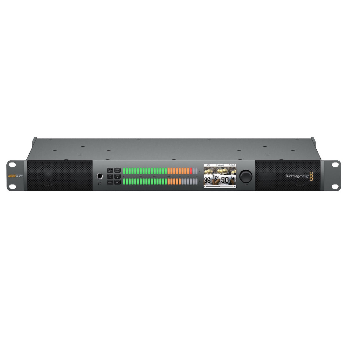 Blackmagic Audio Monitor 12G - Rack Mount Monitoring, top front