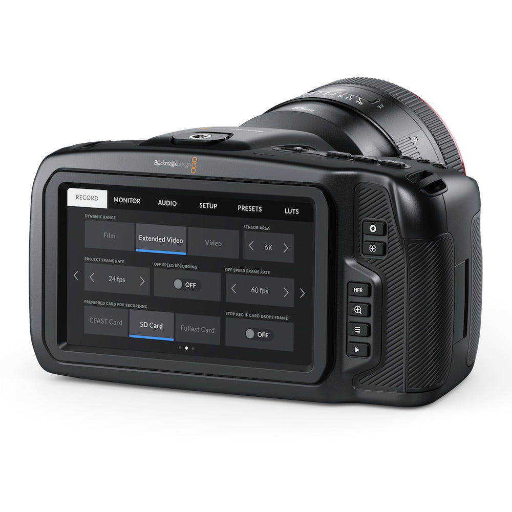 Blackmagic Pocket Cinema Camera 6K G2 with Super 35 HDR Sensor, menus