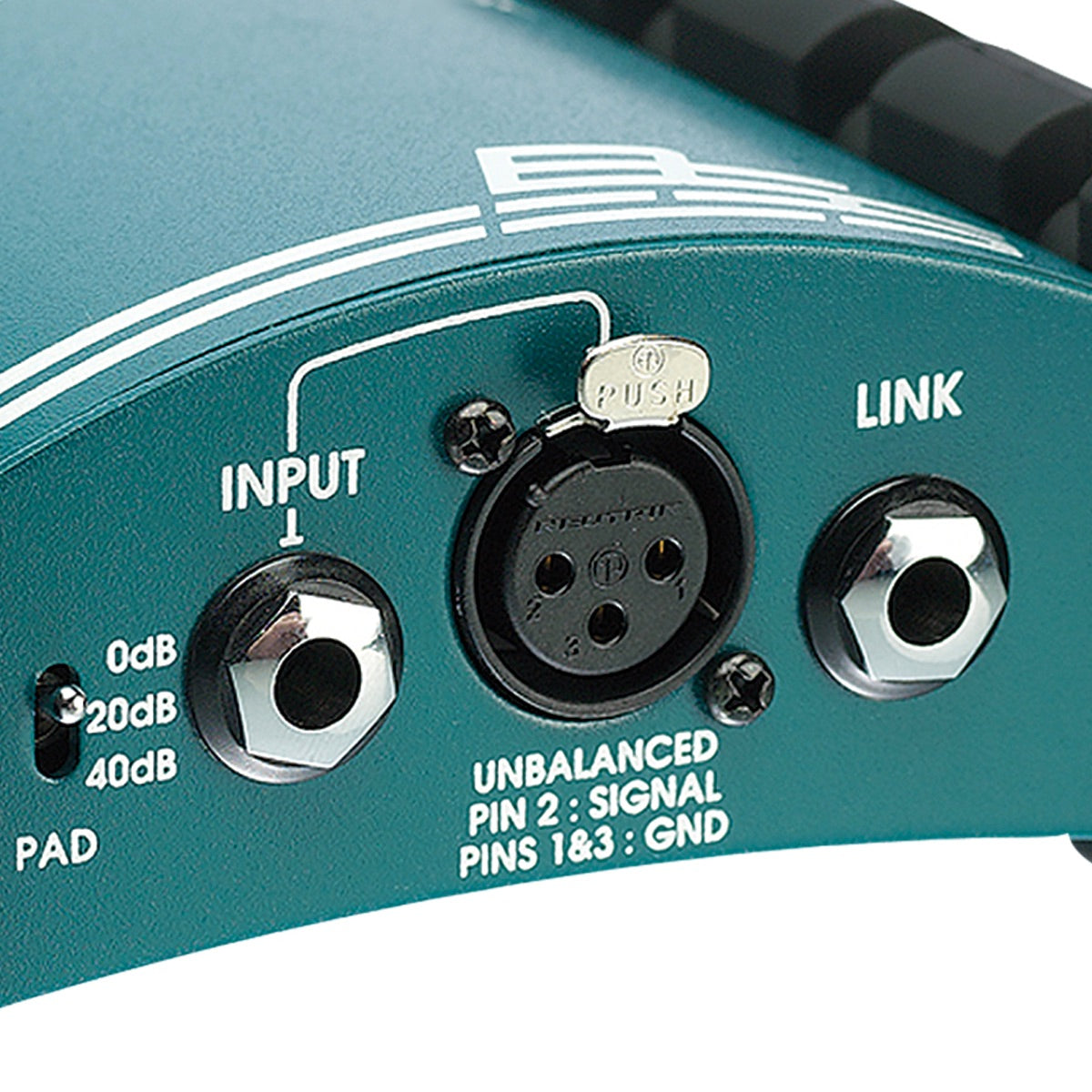 BSS Audio AR-133 Active Direct Interface Box, closeup