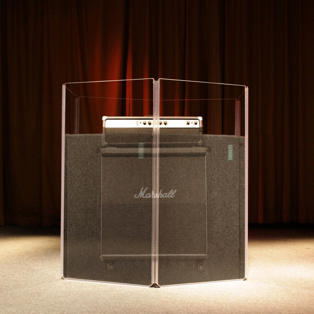 ClearSonic AP41 AmpPac 41 - Guitar Speaker Cabinet Sound Isolation, shown with cabinet