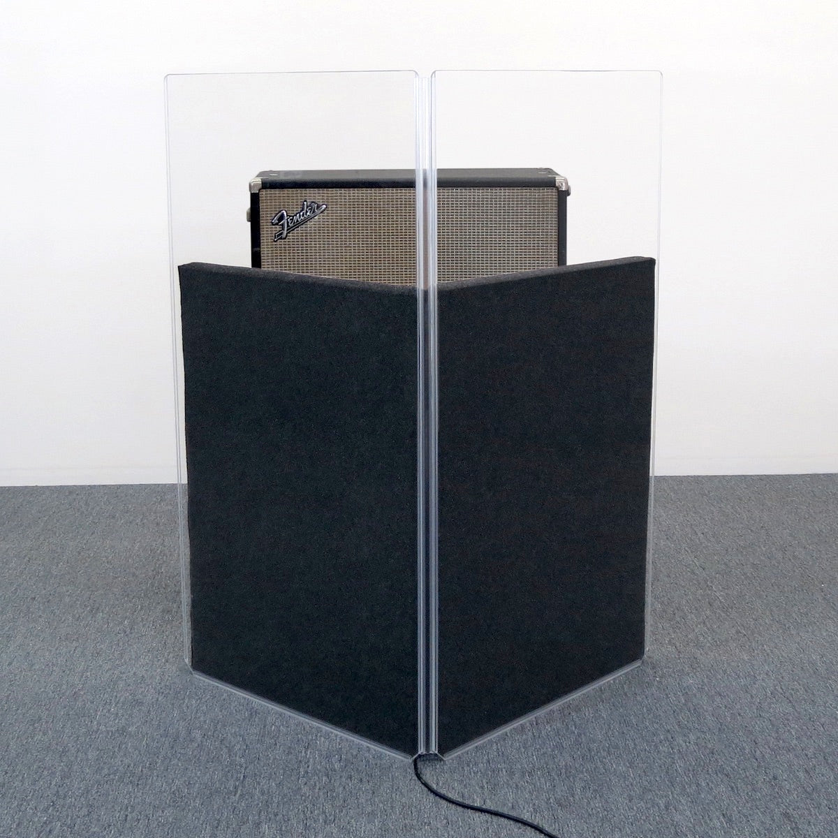ClearSonic GP30 - GoboPac 30 - Studio Sound Isolation System, shown with amp