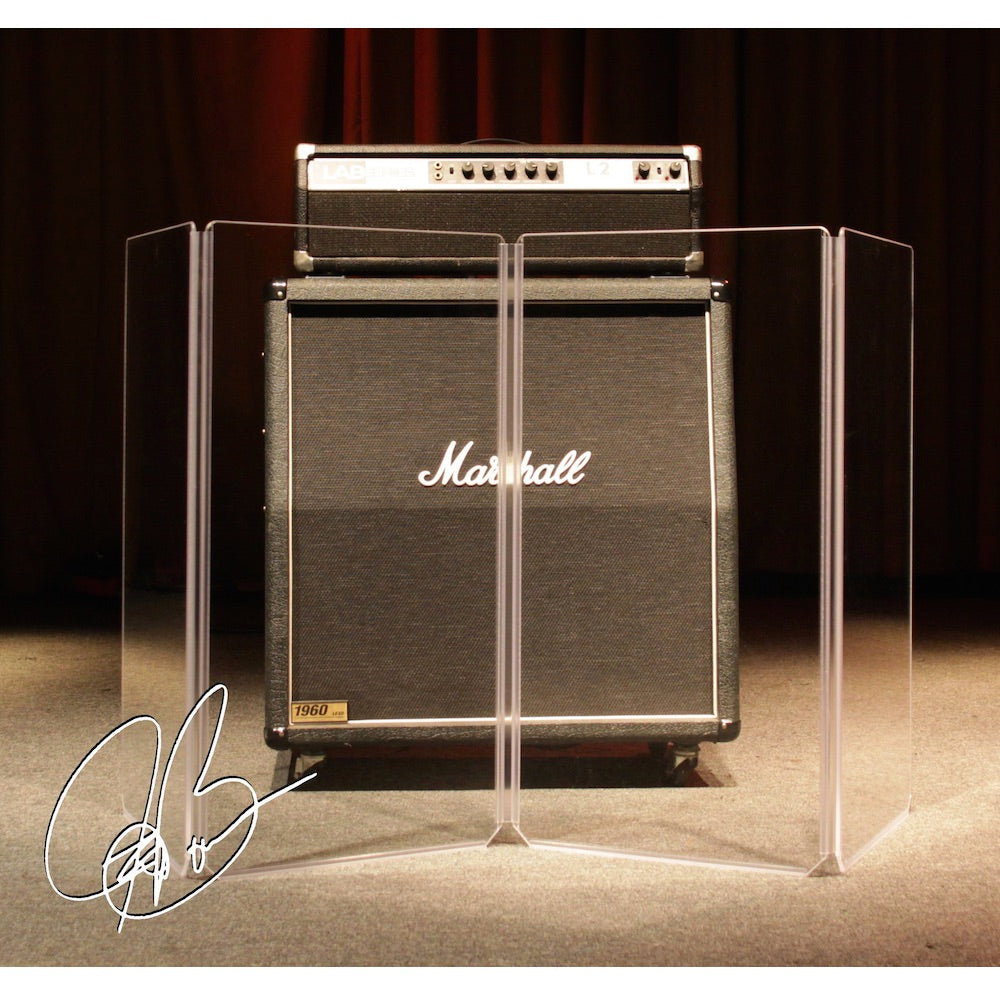 ClearSonic JB-4 Joe Bonamassa Signature Model Amp Shield shown onstage with a Marshall stack