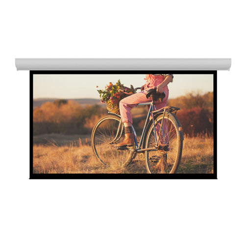 Da-Lite Contour Electrol - Wall or Ceiling Mounted Electric Screen, shown with projected image