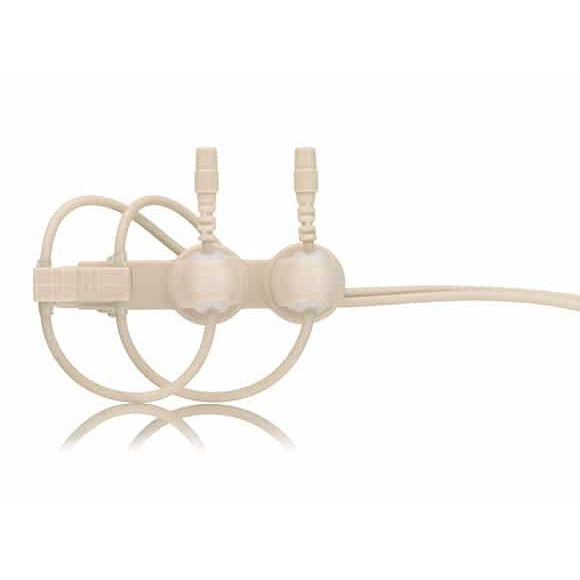Countryman Double Isolation Clip for Countryman Lavalier Microphones, light beige