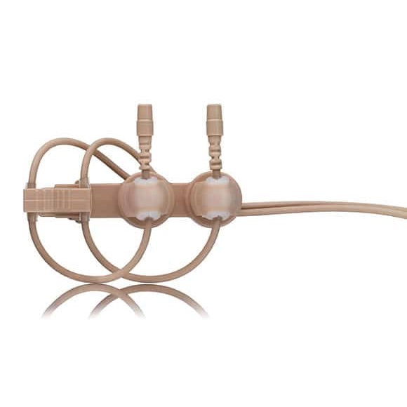 Countryman Double Isolation Clip for Countryman Lavalier Microphones, tan