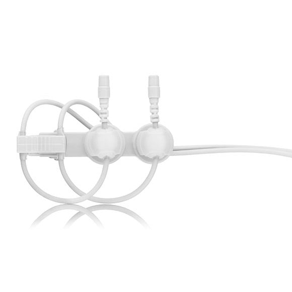 Countryman Double Isolation Clip for Countryman Lavalier Microphones, white