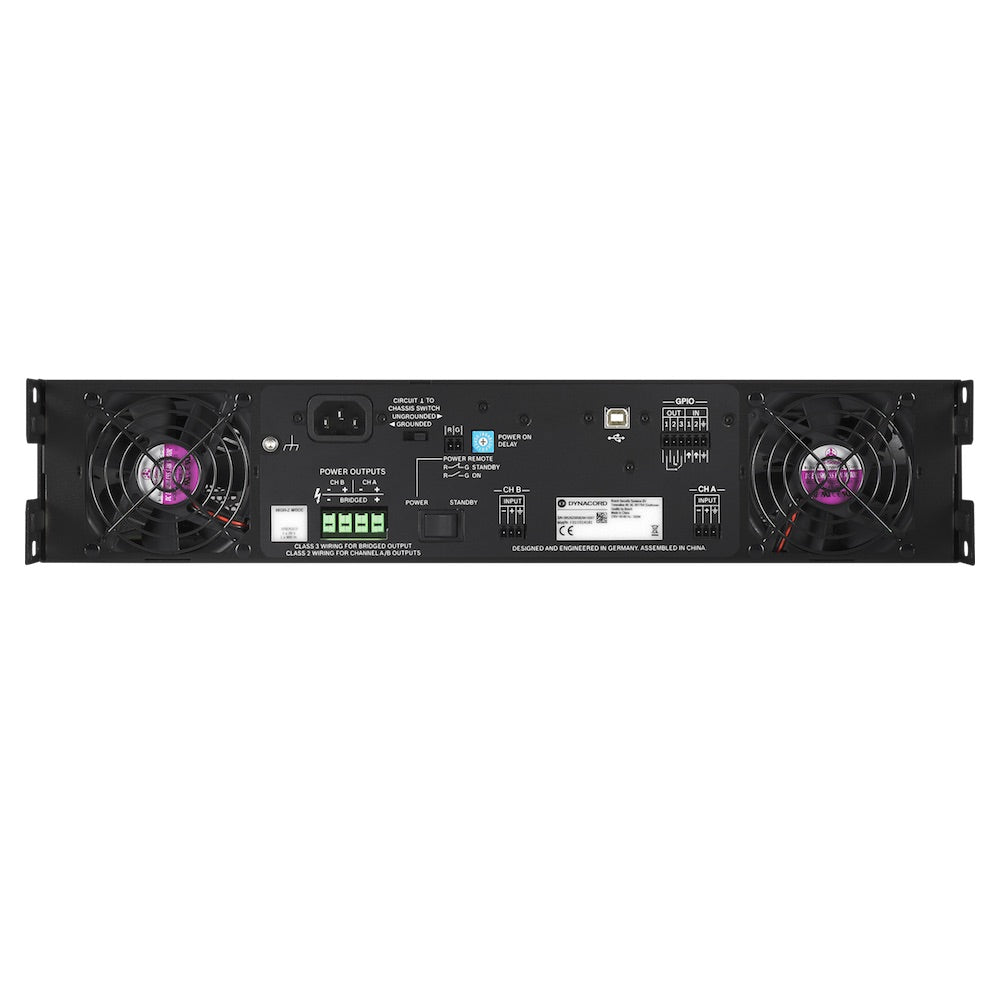 Dynacord C1800FDi - Two-channel, 1800W Power Amplifier, rear