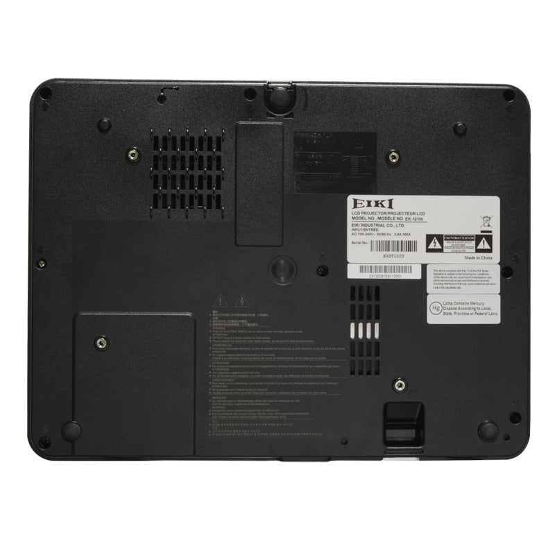 Eiki EK-131W 3LCD Long Life Lamp Projector, bottom