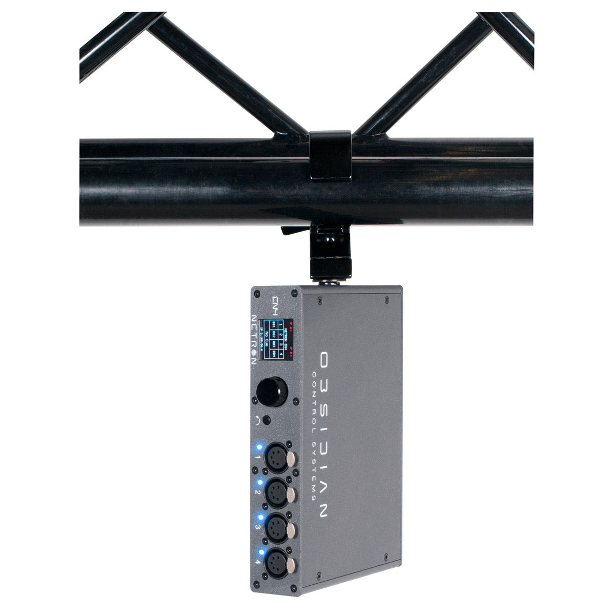 Elation EN4 - 4 x 5-pin XLR Port to DMX Node, truss mounted