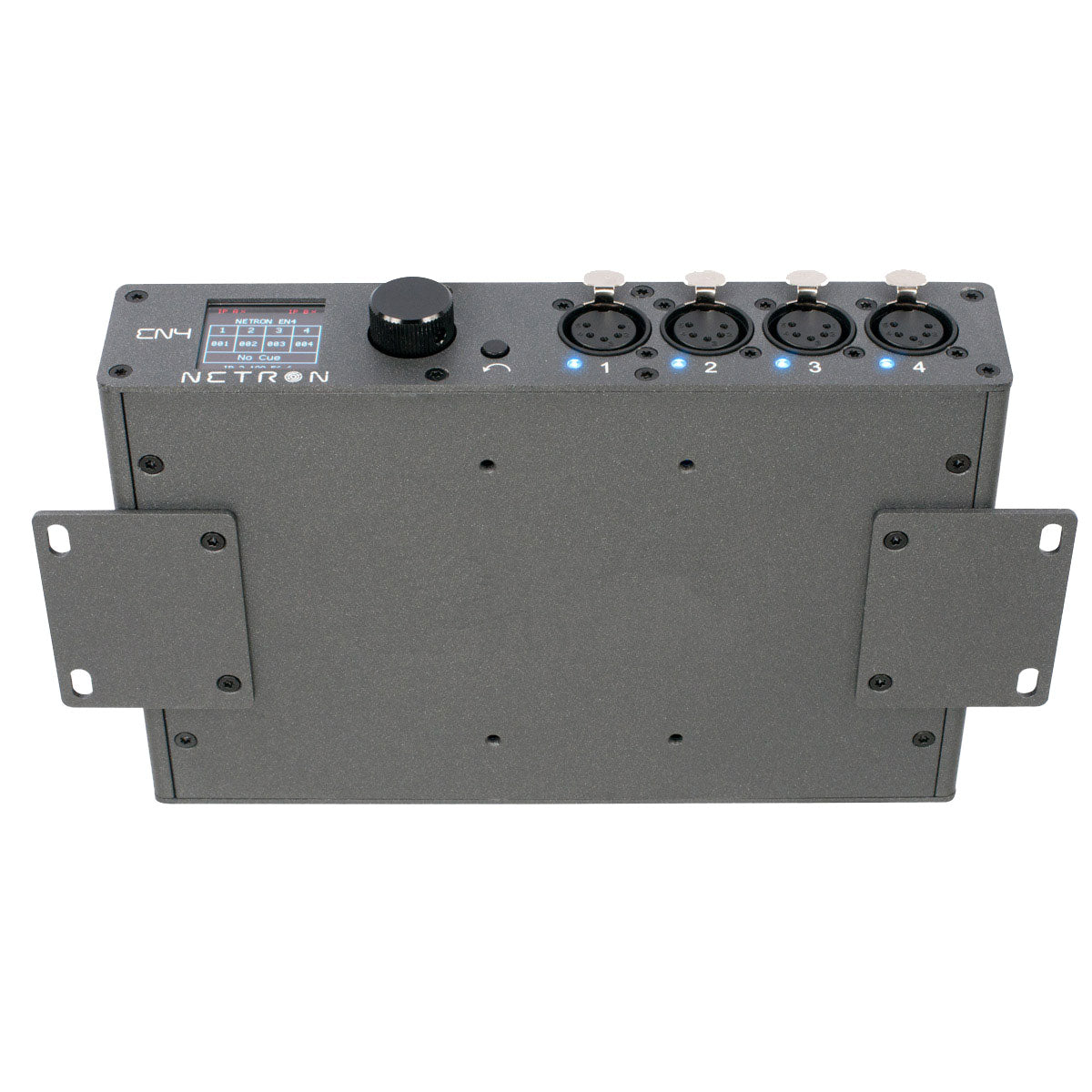 Elation EN4 - 4 x 5-pin XLR Port to DMX Node, horizontal bracket mount