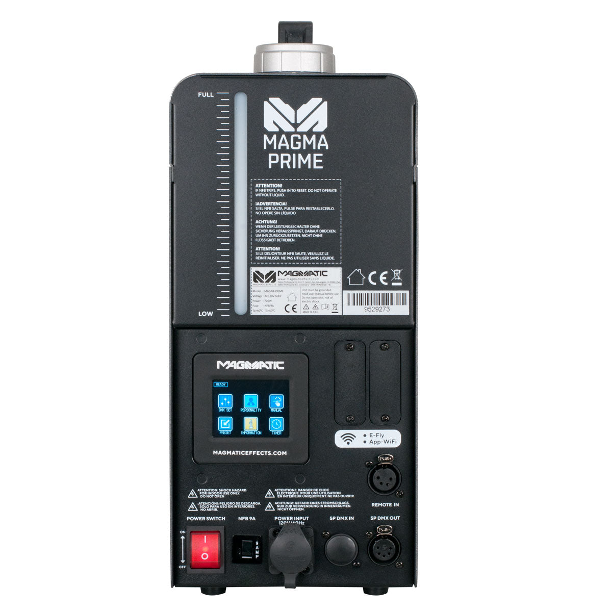 Elation MAGMA PRIME - 700W Water Based Hazer, rear