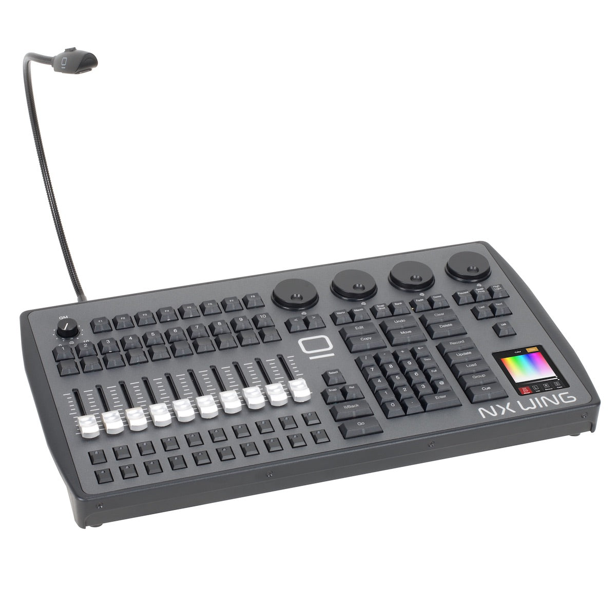 Elation NX WING - 64 Universe, 4x DMX port, SMPTE, MIDI, USB controller, angled view