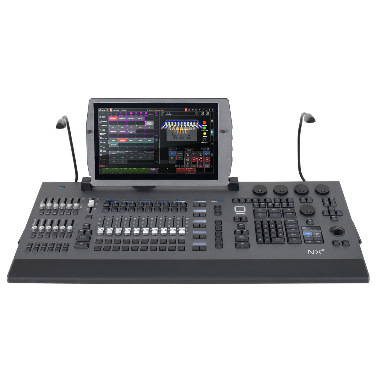 Elation Obsidian NX4 - 64 Universe, 44 Playbacks, ONYX Lighting Console, front