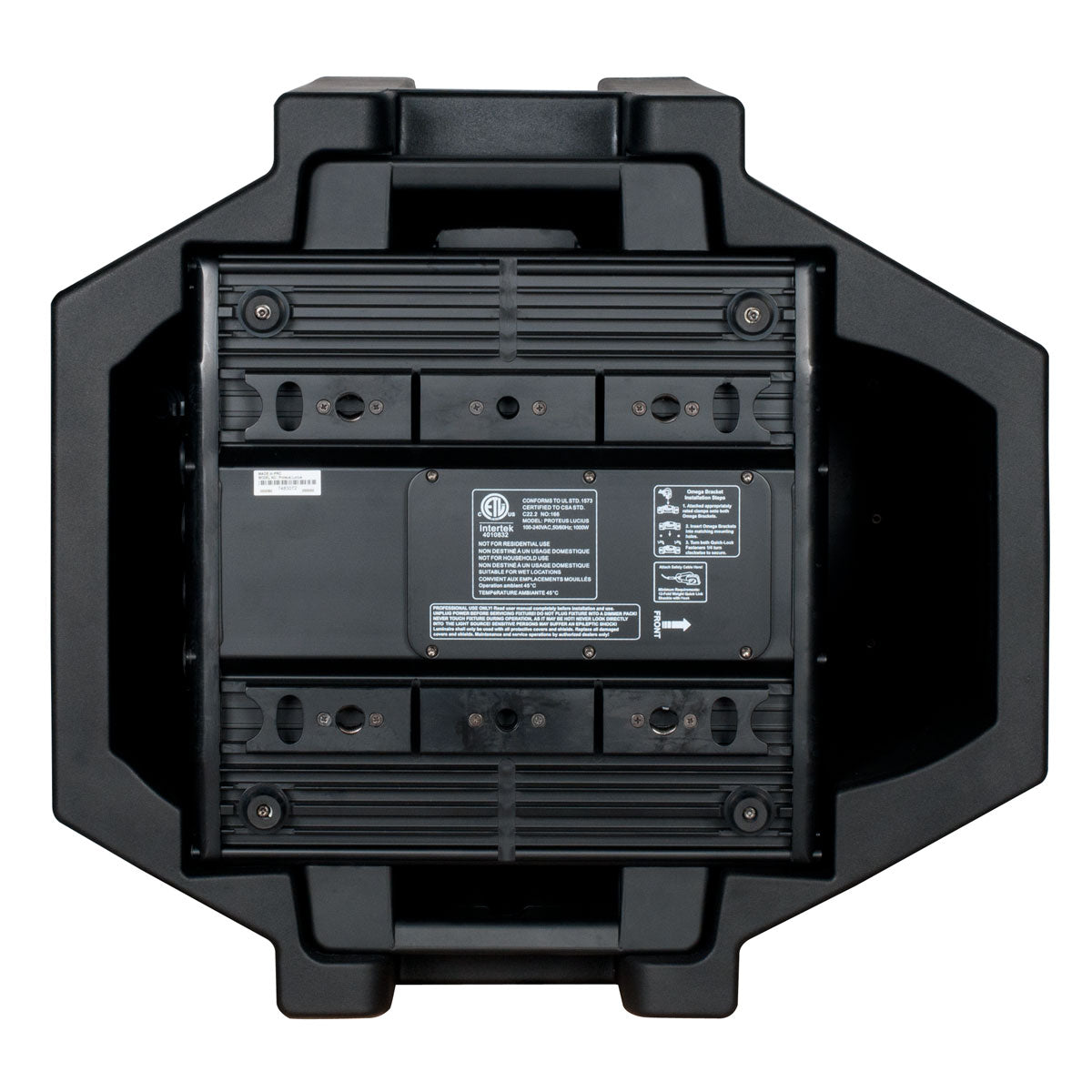 Elation Proteus Lucius - 580W LED CMY Profile IP65 + Framing Fixture, FIL (Foam In Lay) insert, top