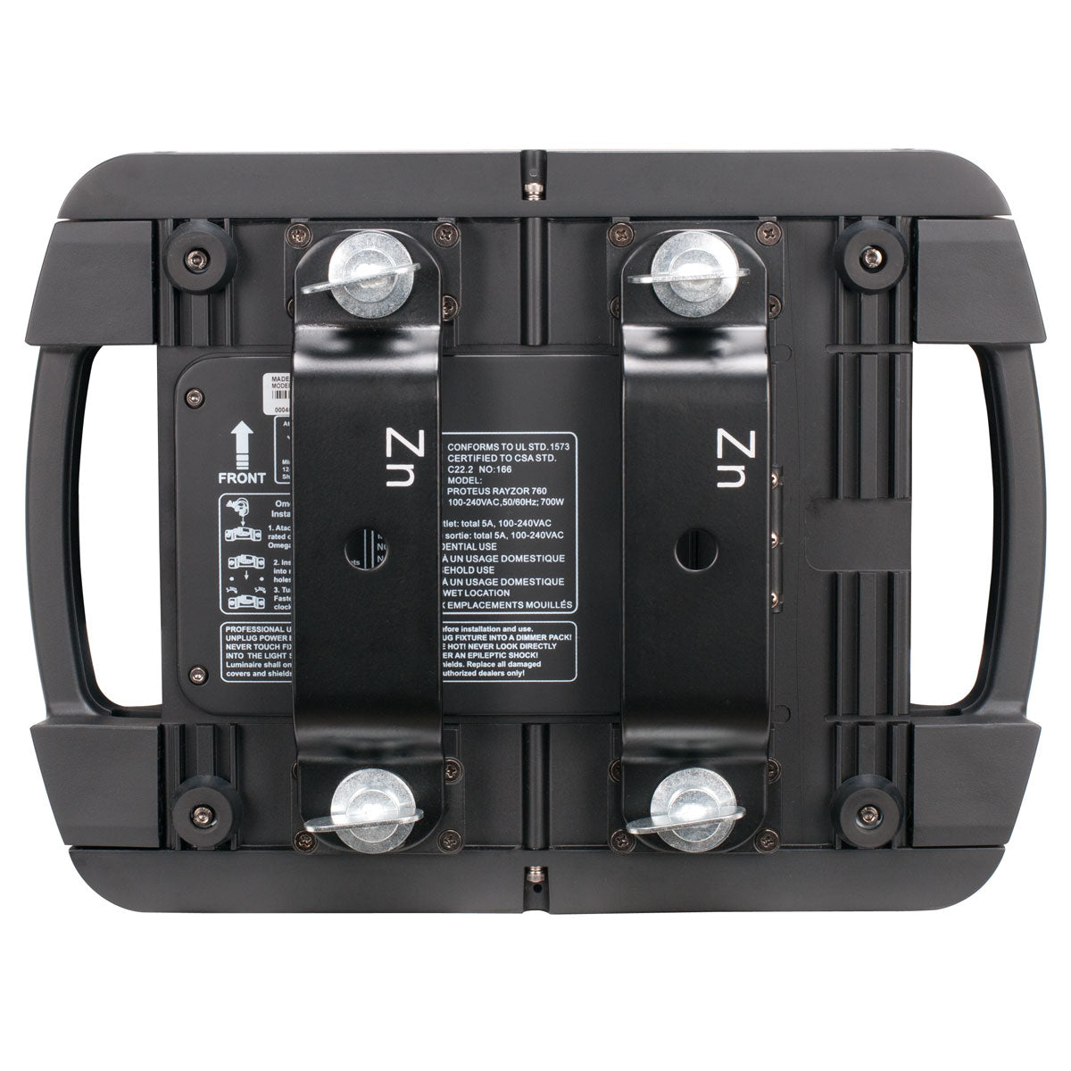 Elation Proteus Rayzor 760 - 7x60W RGBW IP MH Automated Fixture, bottom