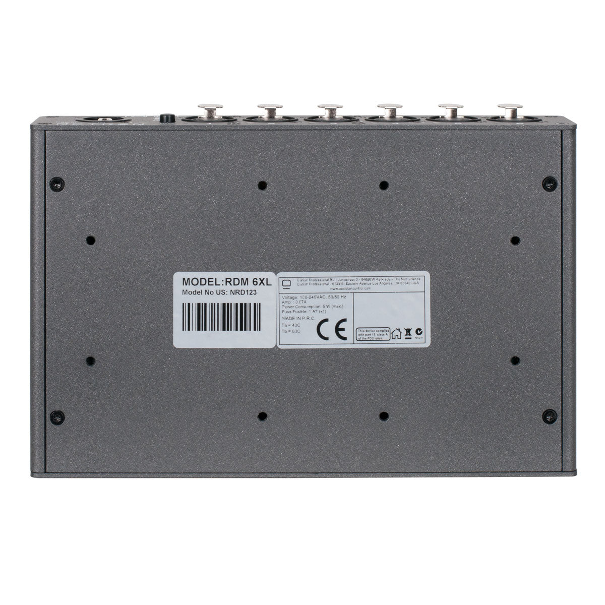 Elation RDM 6XL - 6 x 5-pin XLR DMX RDM Splitter, bottom