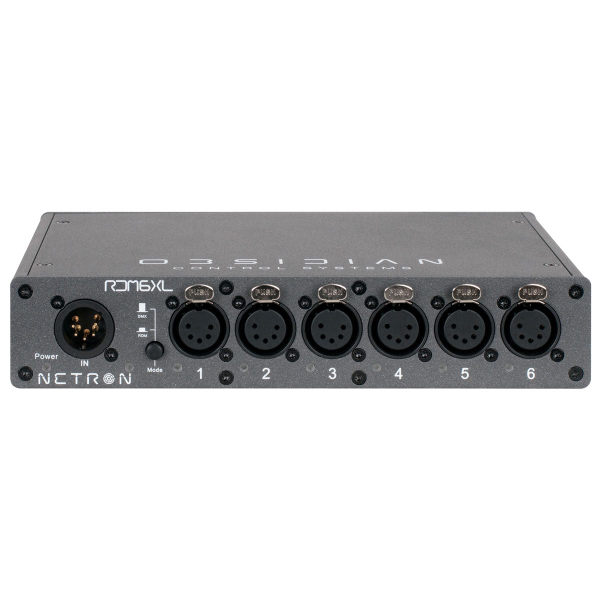 Elation RDM 6XL - 6 x 5-pin XLR DMX RDM Splitter, front