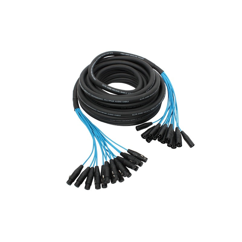 Elite Core PEX1650 - 16-Channel, Fan-to-Fan XLR Extension Snake, 50-ft