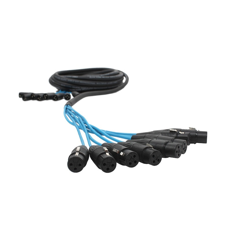 Elite Core PEX830 - 8-Channel, Fan-to-Fan XLR Extension Snake, 30-ft