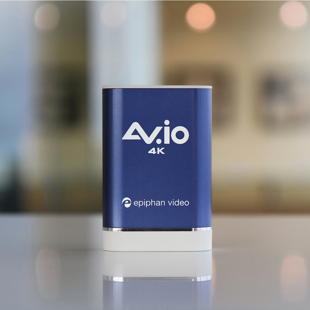Epiphan AV.io 4K USB Video Capture Card and Frame Grabber, on table