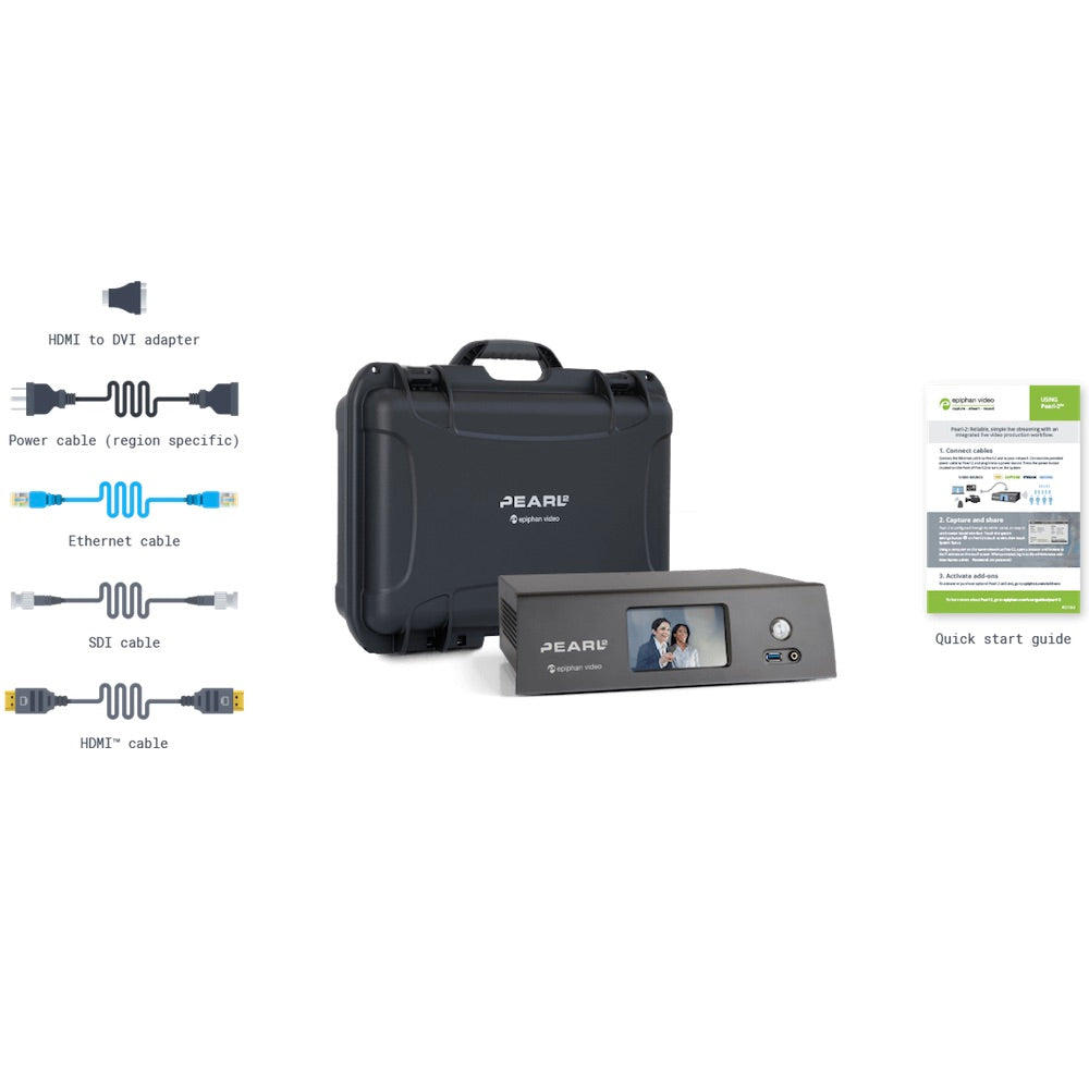 Epiphan Pearl-2 All-In-One Live Video Production System, what's included