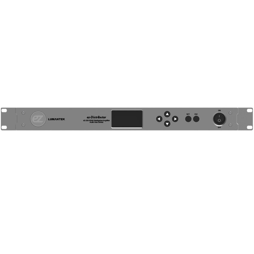 Lumantek ez-Distributor SDI & HDMI Distribution Amp with LCD Monitor, front