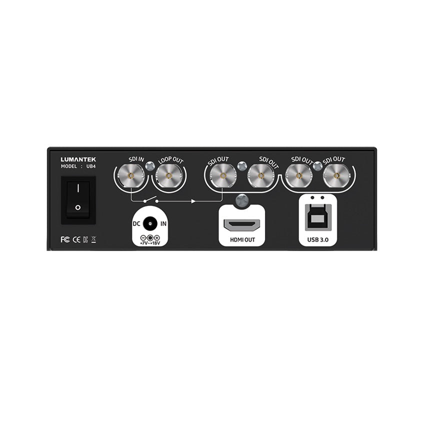 Lumantek ez-DSK Live CG Generator - Video Distributor and Converter, rear