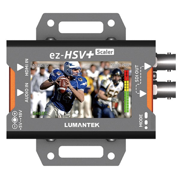 Lumantek ez-HSV+ HDMI to SDI Converter with Display and Scaler, front display on