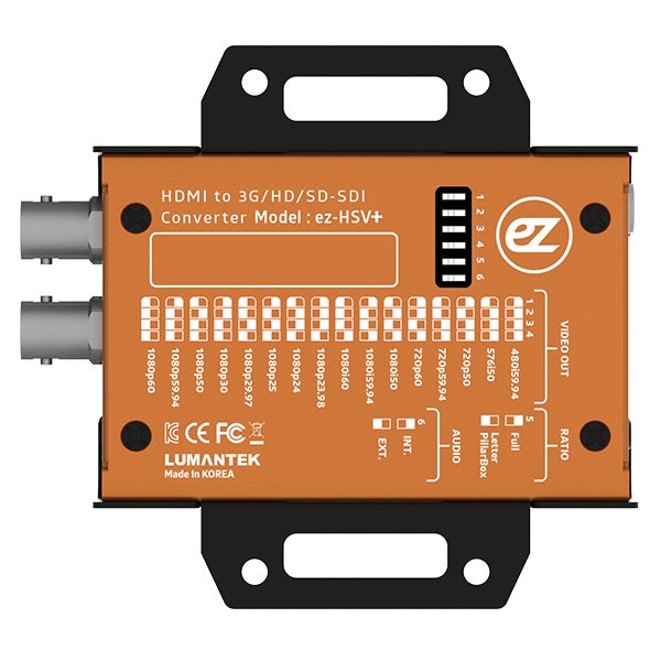 Lumantek ez-HSV+ HDMI to SDI Converter with Display and Scaler, rear