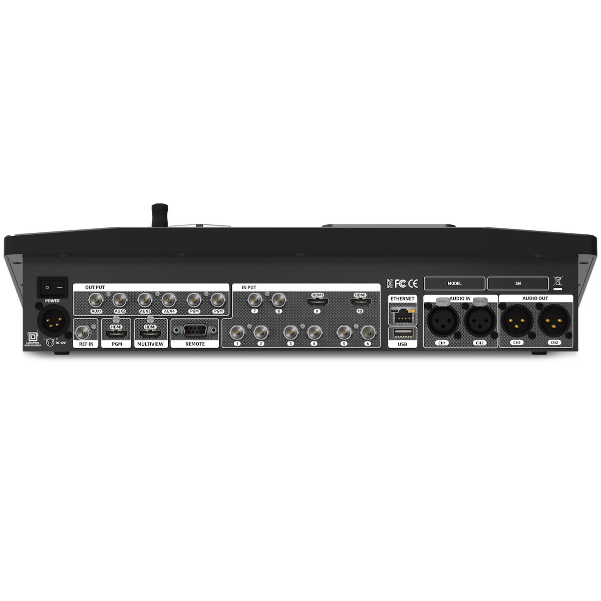 Lumantek ez-Pro VS10 10x1 Full HD Video Switcher, rear