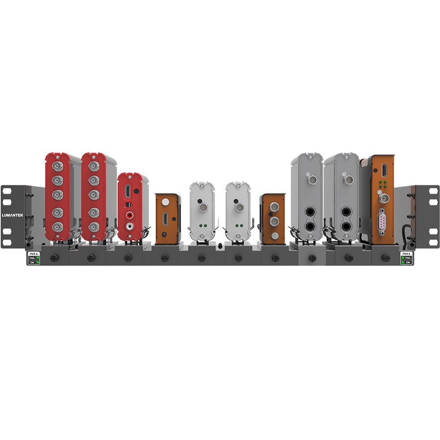 Lumantek ez-Rack Rack-mount Kit for Lumantek Converters, front