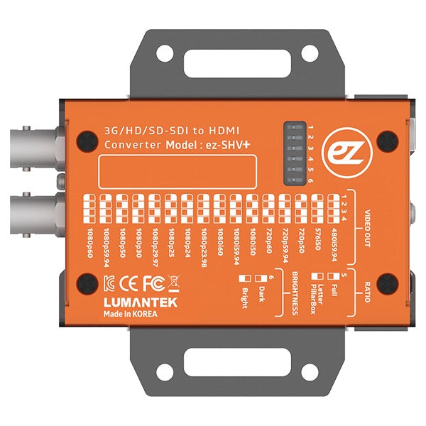 Lumantek ez-SHV+ SDI to HDMI Converter with Display and Scaler, rear