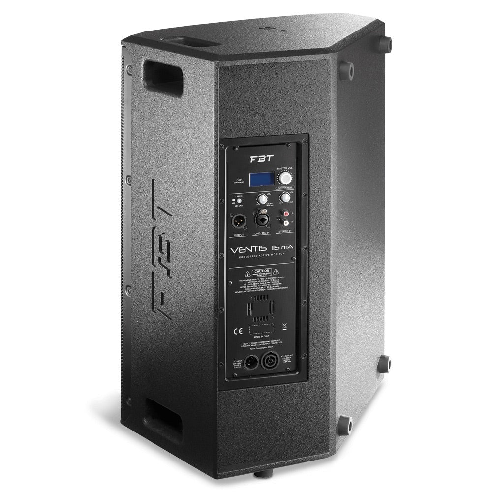 FBT Ventis 115MA - 700W+200W 2-way Processed Active Monitor, rear