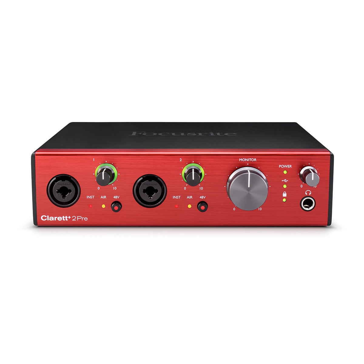 Focusrite Clarett+ 2Pre - USB-C Audio Interface with 10-in/4-out