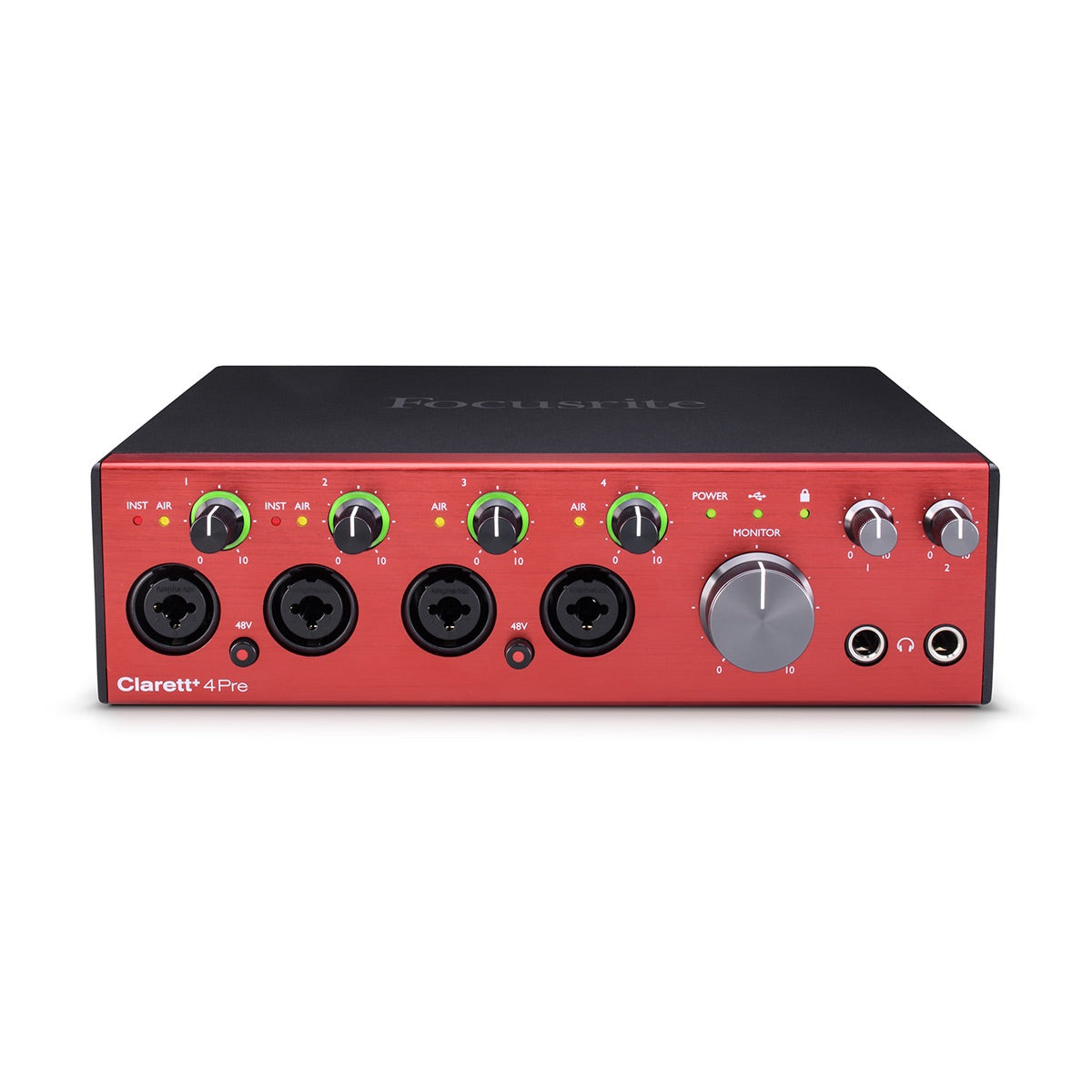 Focusrite Clarett+ 4Pre - USB-C Audio Interface with 18-in/8-out
